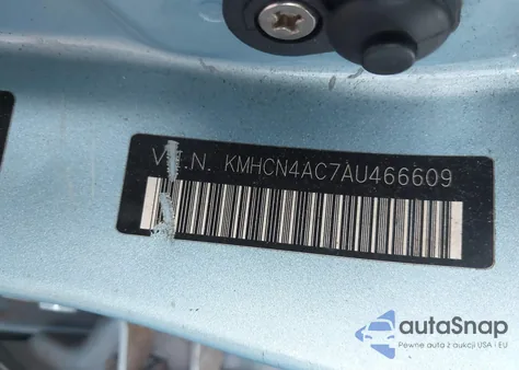 2010 Hyundai Accent Gls z USA, uszkodzony, nr VIN KMHCN4AC7AU466609